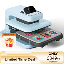 Auto Heat Press Machine Auto 2 Sublimation Printer Transfer T Shirt 15 x 15 in