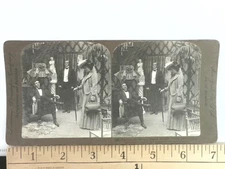 1900s Treadwell Stereoview Elegant Victorian Parlor Scene by Keystone