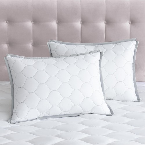 Pillow Protectors with Zipper Queen Size Set of 2, Ultra Soft Brushed Fabric ...