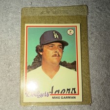 1978 Topps - Mike Garman #417 Los Angeles Dodgers Baseball Card