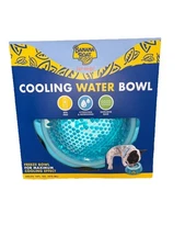 NEW Banana Boat Cooling Dog Water Bowl 16 oz BPA Free w/ Freeze Gel Pet Travel