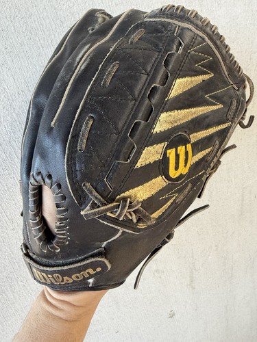 Wilson Optima Gold OG7 A9831 Premium Cowhide Softball Slowpitch Glove RHT 13” - Picture 2 of 17