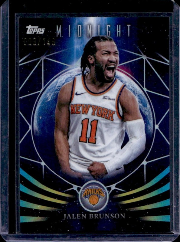 2025-26 Topps Midnight Jalen Brunson Moonfall Morning #/149 Knicks