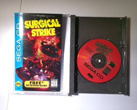 Surgical Strike-Sega CD - Complete CIB - W/Manual, Case & Game + Reg. Card