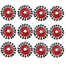 12pc 4" Wire Wheels for Angle Grinder