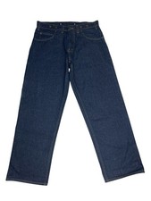 Prison Blues USA Made Carpenter Jeans Mens 33x30 Dark Denim Workwear