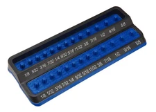  PSH25S-BLUE Mechanic's Time Savers 1/4" SAE Peg Socket Holder - BLUE