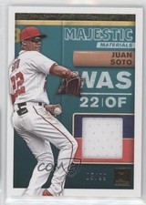 2019 Panini Donruss Majestic Materials Gold 5/99 Juan Soto #MM-JS 00d2