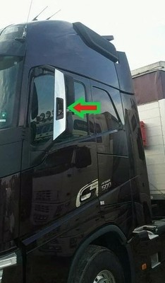 Für VOLVO FH4 2013-2020 SPIEGELABDECKUNG CHROM Lazer Cut Edelstahl 2 Stück