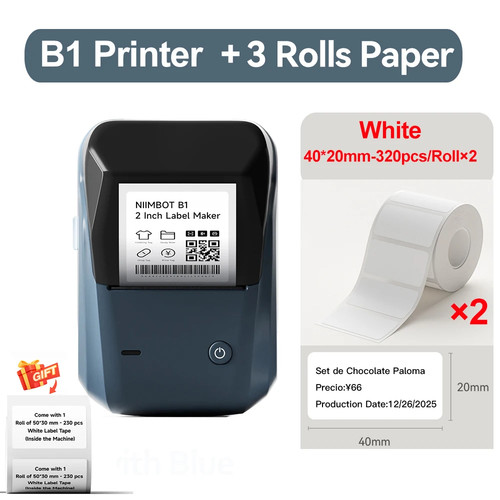 B1 Bluetooth Thermal Label Printer – Wireless Inkless Sticker & Tag Maker - Picture 38 of 39