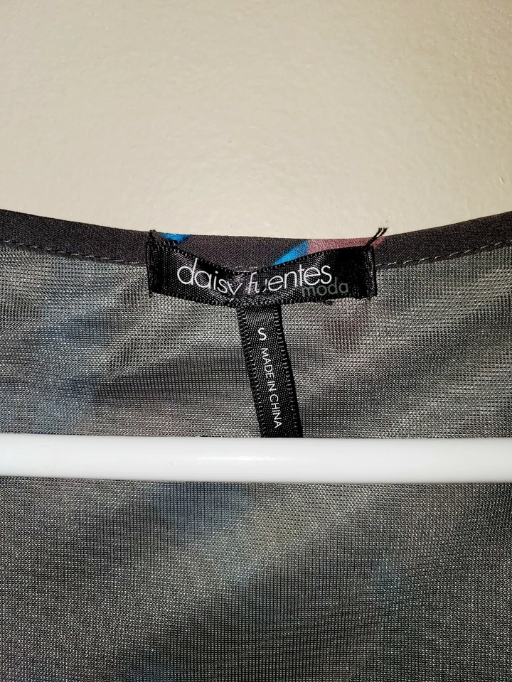 Daisy Fuentes moda women's size small short sleeve scoop neck shift dress I260 - Image 2 of 4