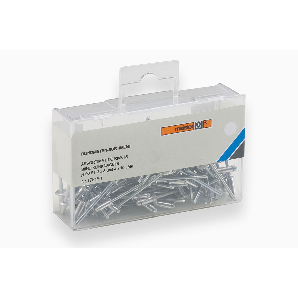 MASIDEF- MEISTER - ASSORTIMENTO RIVETTI 100 pz
