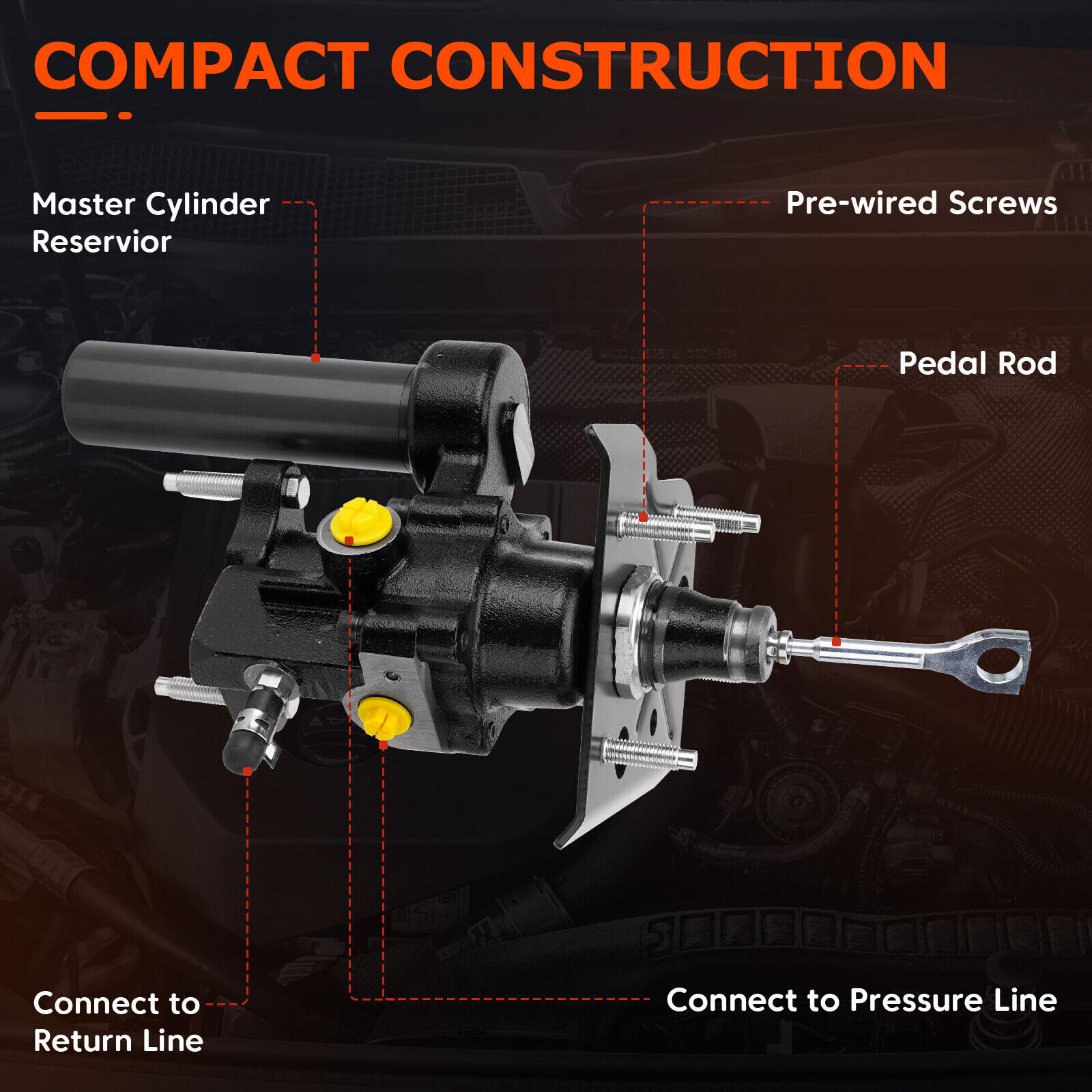 52-7370 Hydro-Boost Hydraulic Power Brake Booster for Cadillac Escalade Chevy