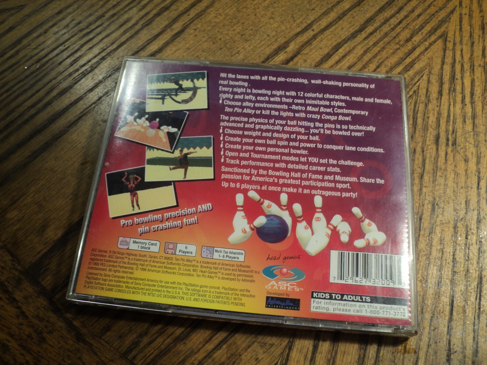 Ten Pin Alley(Playstation,  1995) Complete