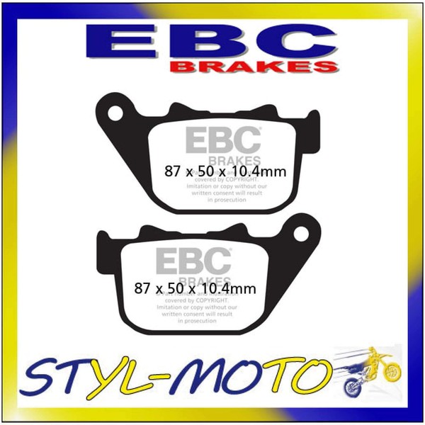 FA387 EBC BremsbeläGe Organic FüR Harley Davidson Sportster XL 1200 R-image