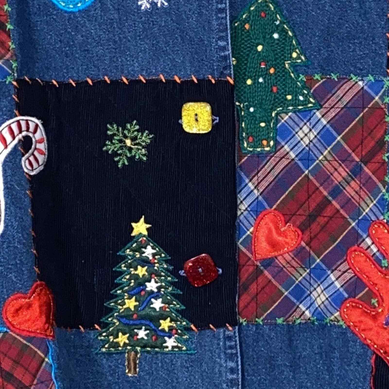 New Direction small women's patchwork applique Ch… - image 5