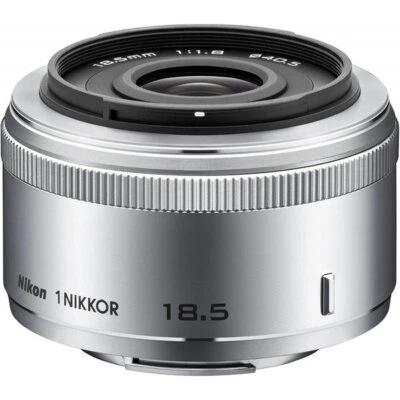Objectif Nikon 1 NIKKOR 18,5 mm F1,8 Prime, argent, pour format Nikon CX - Photo 1/2