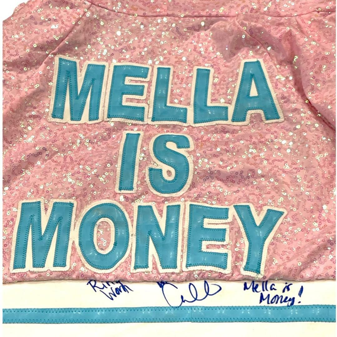 WWE CARMELLA RING WORN HAND SIGNED PINK WRESTLING JACKET WITH PROOF AND