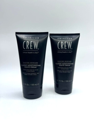 2x American Crew Feuchtigkeitsspendende Rasiercreme 150 ml G211