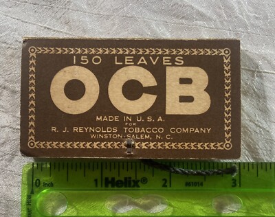 Vintage Pack RJ Reynolds OCB Cigarette Rolling Papers 150 Leaves