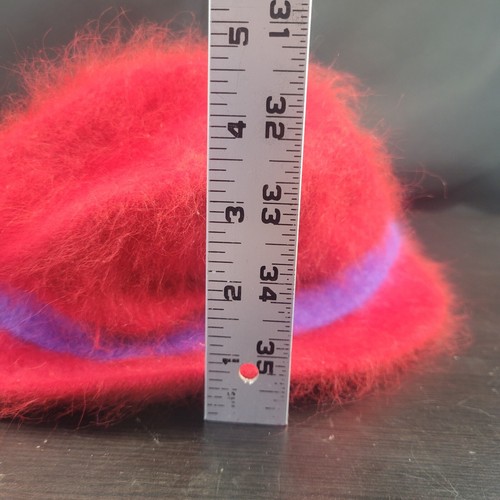 Something Special SS LA Mütze Damen rot weich 80% Angora 20% Nylon flauschig Cloche - Bild 12 von 15