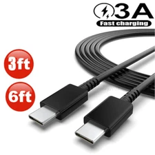 3ft/6ft Fast Charging Type C Cable Cord For Samsung Galaxy S21 S24 Ultra S25+ 5G
