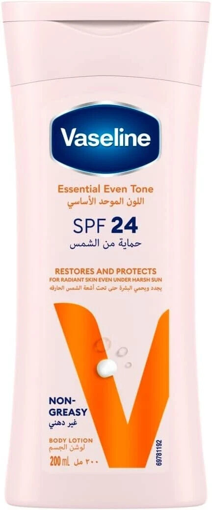 Vaseline Even Tone Body Lotion 200ml with free global shipping