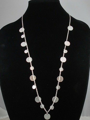 Cynthia Rowley Silvertone Textured Disc 