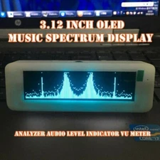 OLED Music Spectrum Display Analyzer Audio Level Indicator VU METER 3.12in 2026