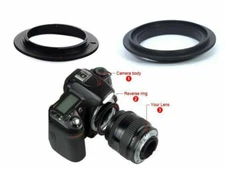 SET-2  1Pc 58mm + 1Pc 62mm Macro Reverse Lens Adapter Ring for Nikon F