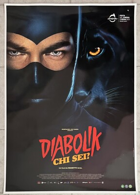 Diabolik who are you?  2023 Manifesto 70*100 Orig. Movie Poster M.Leone, M.Bellucci