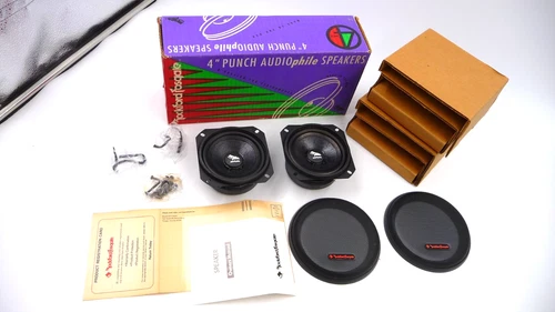 Rockford Fosgate The Punch AUDIOphile RFA-44 new in box old school mids woofers