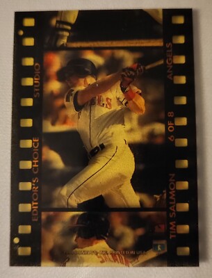 1994 Studio Editor's Choice #6 Tim Salmon Baseball Insert Card NM-MT