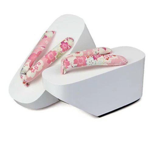 Damenschuhe Maiko Geisha Kagamine Len japanischer Okobo Geta Clog Kimono Cosplay TQ - Bild 19 von 22