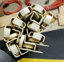 Epoxy Coated Metal bottom mount Drawer Runners/Slides with roller (5 pairs)