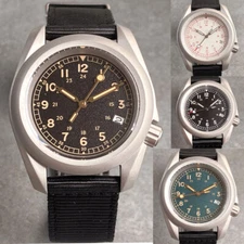 Sandblast 36mm Tandorio Black Dial Sapphire Glass NH35A Automatic Mens Watch