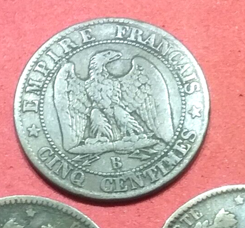 (pgasteelers1) Francia Secondo Impero Monetazione 1853 B 5 Centimetri - Bronzo🌠 - Foto 3 di 4
