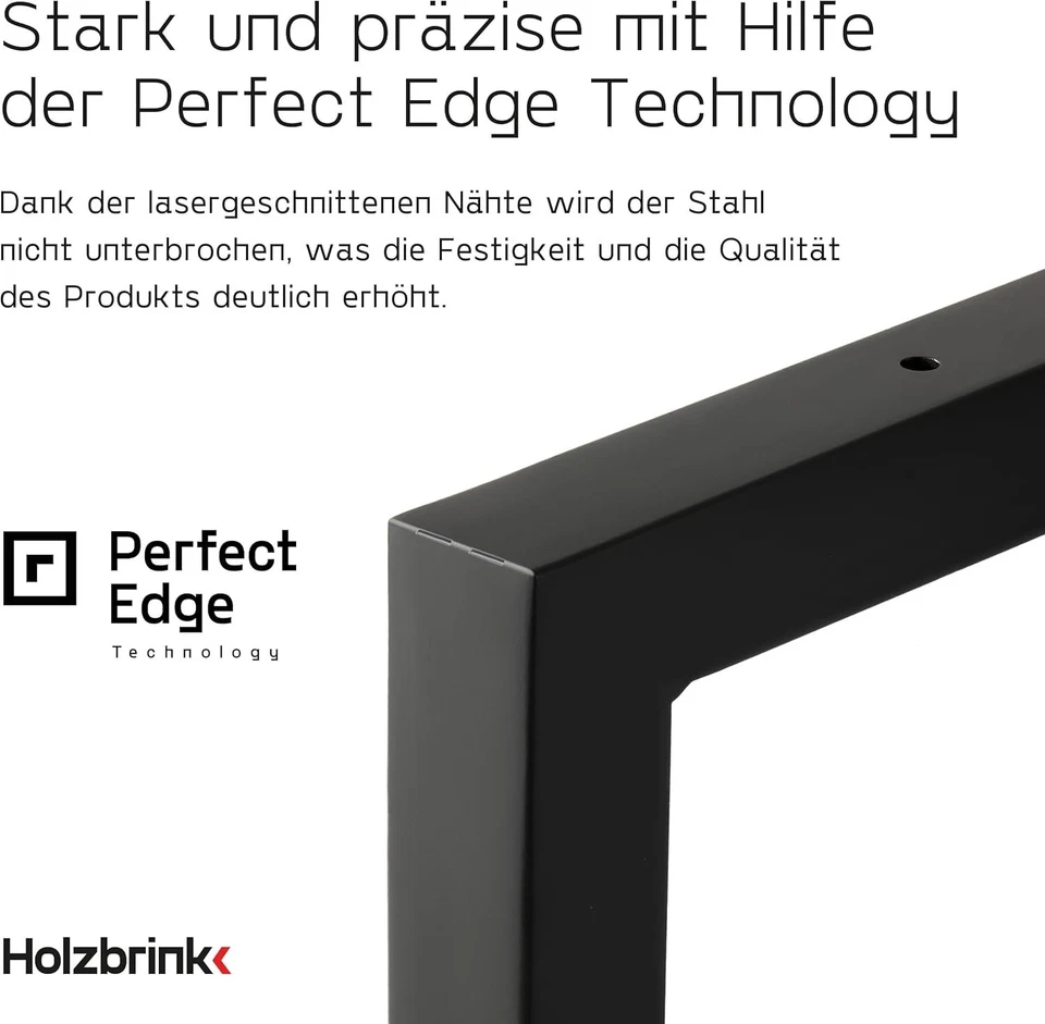 HOLZBRINK 2x Console Muro per Lavabo, Design E Stabile Waschtischhalterung - Immagine 3 di 4