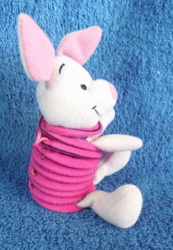 *2145* Piglet - Slinky plush 2003 - Winnie The Pooh Piglets Big Movie Disney - Picture 2 of 4