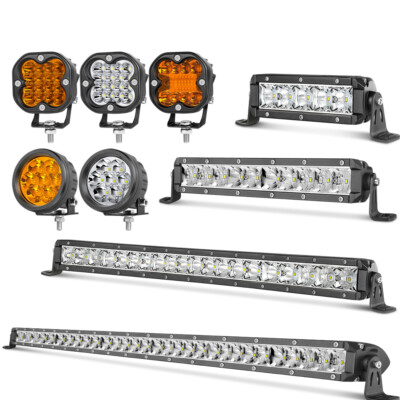 LED Work Light Bar Flood Spot Lights Driving Lamp Offroad Car Truck SUV 12V 24V
