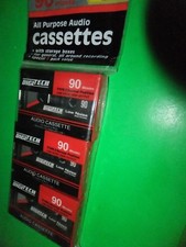 3 NEW Sealed 90 min Cassette Tapes