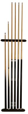 Billard Set - Wandhalterung + 2 Profi Queue + 2 Standard Queue + 2 kurze Queue