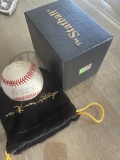 Rod Carew Signed 18 Inscriptions Career STATBALL Baseball Reggie Jackson COA