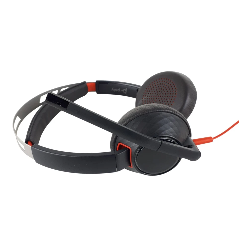 Plantronics Poly C5220T Dual Headset W/C5220 USB-C Adapter Lot of 5 E6123 - Image 2 of 4