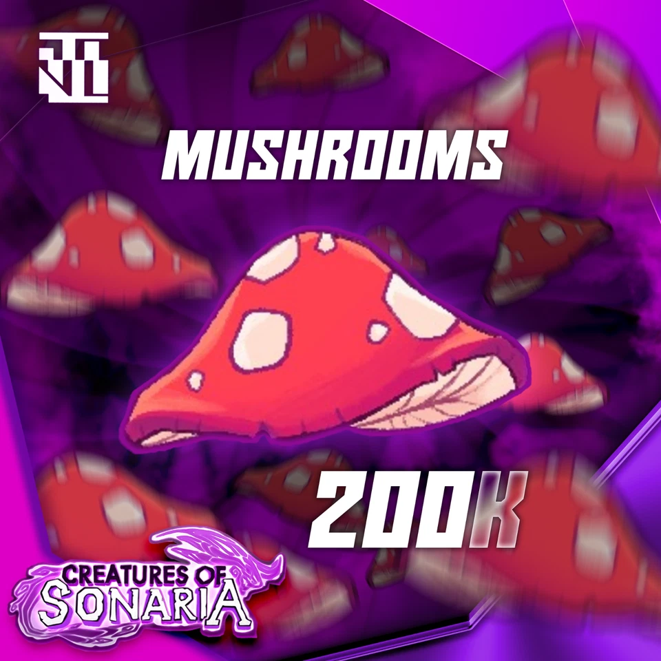ROBLOX 200k Mushrooms | Creature Of Sonaria | Cheap and Fast | COS