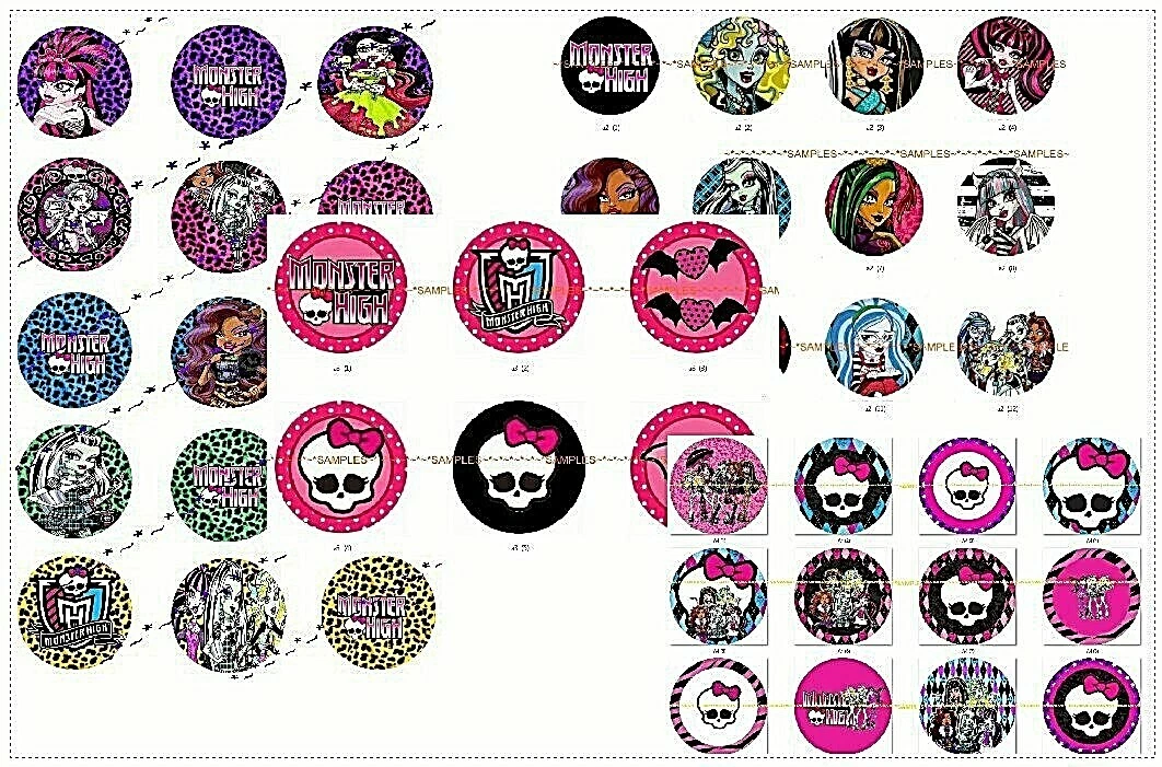 Monster High Printable Cupcake Toppers