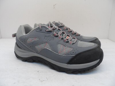 Aggressor Women's Steel Toe SP Safety Athletic Shoes 2501 Gray Pink 7.5M
