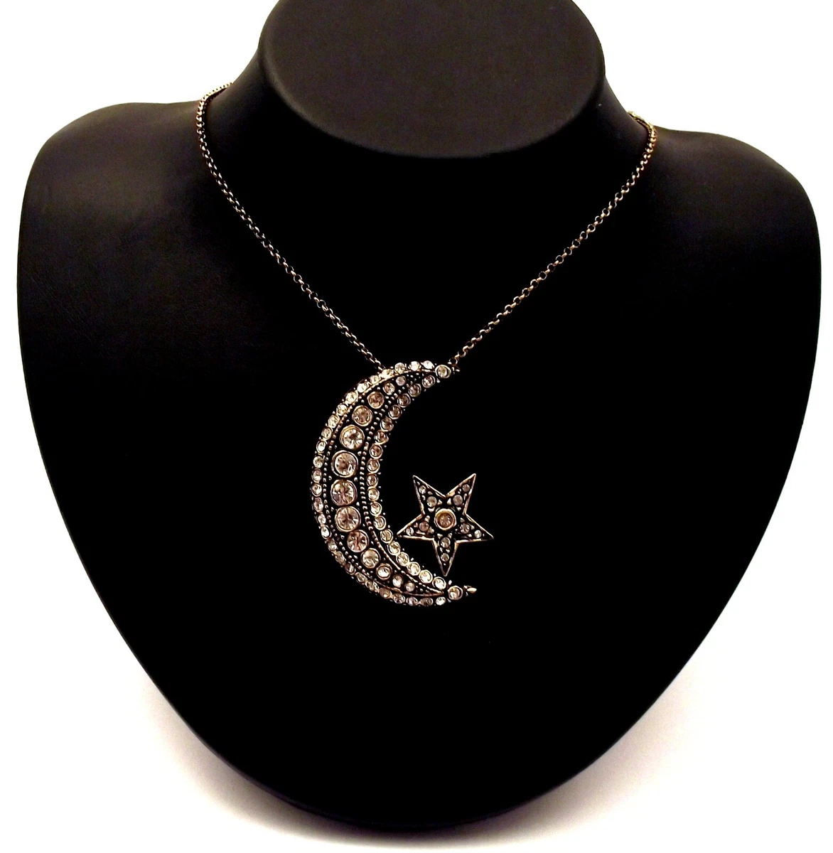 Turkish crescent moon and star necklace shop