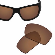 Replacement Lenses for-OAKLEY Big Taco Sunglasses Brown UVA UVB-Polycarbonate