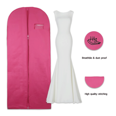 64" Clothes Cover Garment Bag Coat Dress Bags w/Handle & Snaps Color Pink 3  Pack | eBay